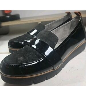 Dr. Scholl's Webster Loafer Women Sz 7 Blk Y2k Boho Cottage Barbie Retro[6A